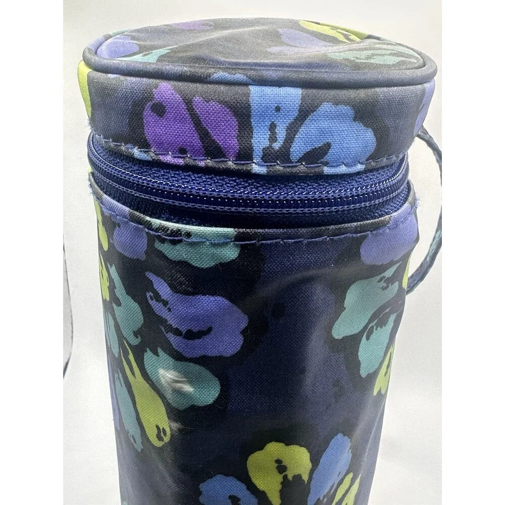 Vera Bradley Insulated Baby Bottle Holder Thermal Case Birds Print Blue Green